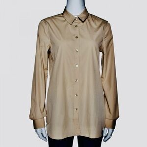 Burberry Women’s Stone Stretch Cotton Poplin shirt